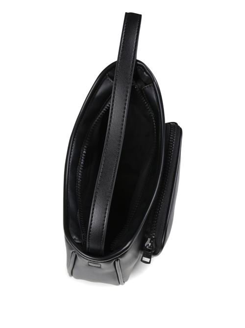 Borsa bambina Calvin Klein nera con logo e tasca frontale Calvin Klein Kids | IU0IU00696BEH